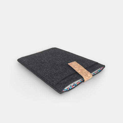 Case for Asus Zenbook | with magnetic closure and extra compartment | anthrazit - Colorful | Model "HAKA"