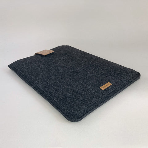Case for Dynabook Satellite Pro | with magnetic closure and extra compartment | anthrazit - Tracks | Model "HAKA"