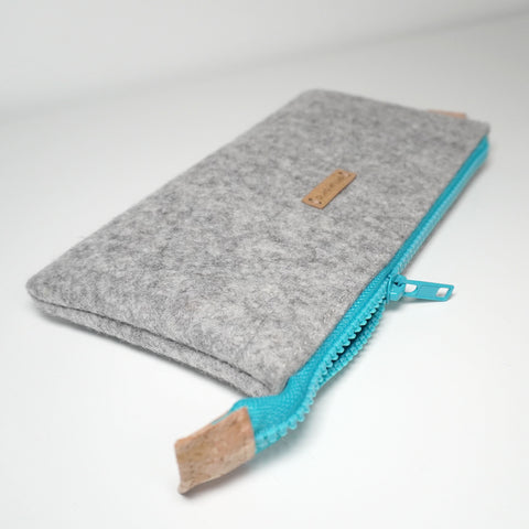 Pencil case light gray-azure | MISK