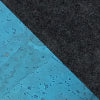 Mobile phone case to hang around the neck | made of felt and organic cotton | anthracite - azure | model KEDJA deluxe