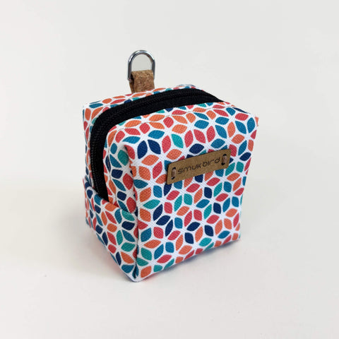 Mini bag for headphones & co. | made from organic cotton | Design Colorful | Model PocketCube