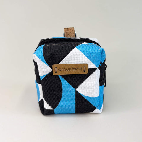 Mini bag for headphones & co. | made from organic cotton | Design Shapes | Model PocketCube