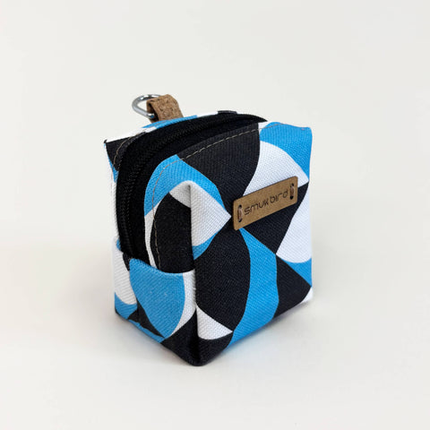 Mini bag for headphones & co. | made from organic cotton | Design Shapes | Model PocketCube