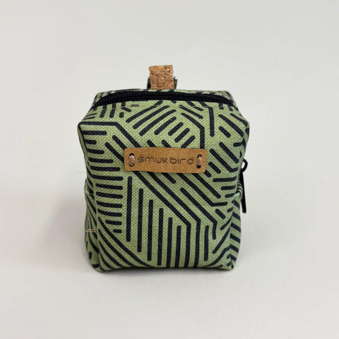 Mini bag for headphones & co. | made from organic cotton | Design Stripes | Model PocketCube