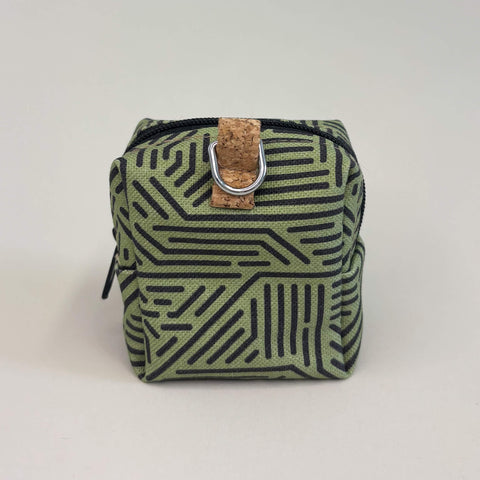 Mini bag for headphones & co. | made from organic cotton | Design Stripes | Model PocketCube