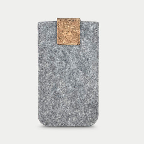 Mobile phone case for iPhone 12 mini | with magnetic closure and extra compartment | light gray - Shapes | model HAKA