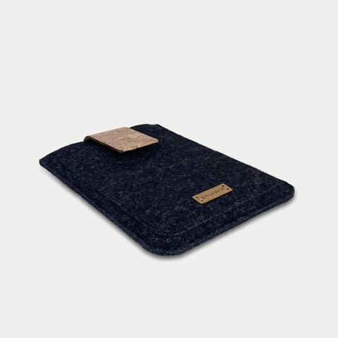 Case for PocketBook Basic Lux 4 | with magnetic closure and extra compartment | anthracite - Colorful | Model "HAKA"