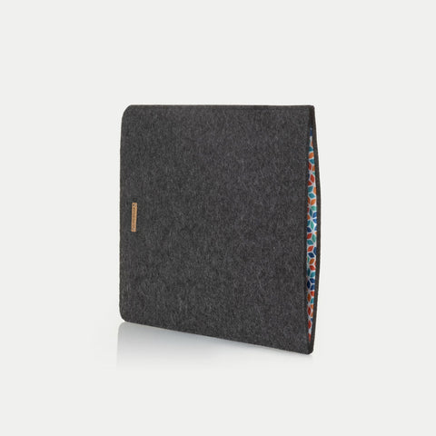 Case for HP B0CMD2RVGR | made of felt and organic cotton | anthracite - Colorful | Model "LET"