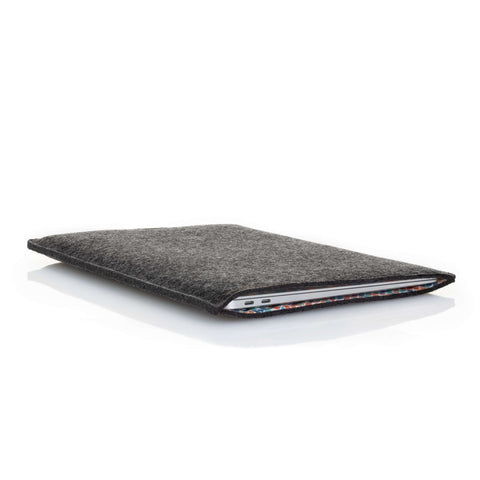 Case for Asus Vivobook Go 15 | made of felt and organic cotton | anthracite - Colorful | Model "LET"