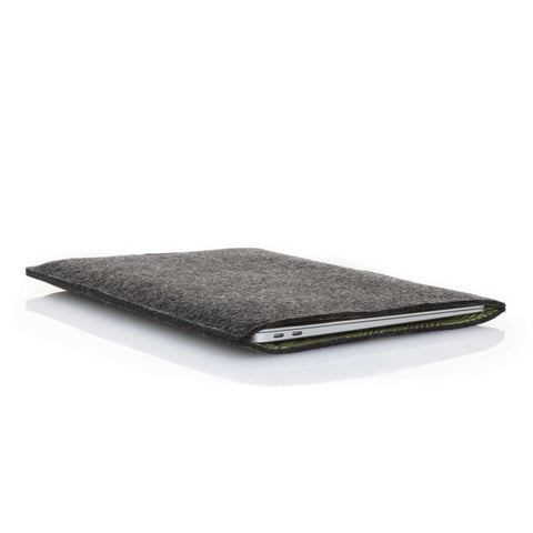 Case for Lenovo V17 G4 | made of felt and organic cotton | anthracite - stripes | Model "LET"