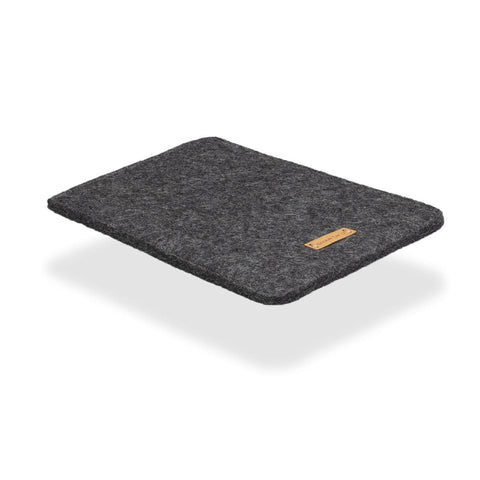 Case for PocketBook Basic Lux 4 | made of felt and organic cotton | anthracite - shapes | model "LET"