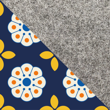 Case for Tolino Vision Color | made of felt and organic cotton | light gray - bloom | Model "LET"