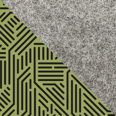 Case for MSI Modern | made of felt and organic cotton | light gray - Stripes | Model "LET"