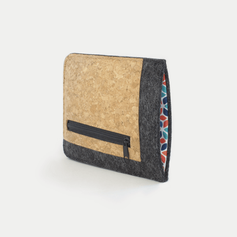 Mobile phone case with card compartment for Terracube 2e | anthracite - colorful | Model "ZIP"