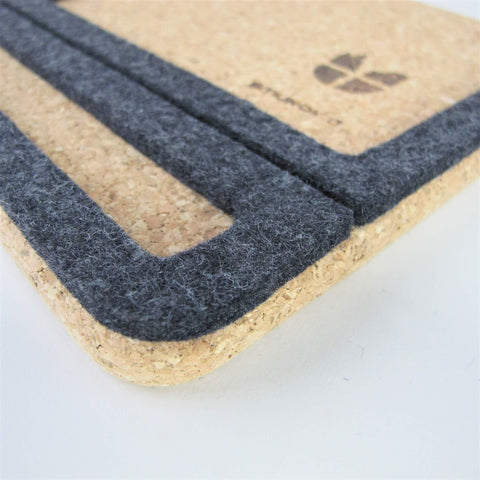 Note holder "ToDo" incl. 50 cards and wooden ballpoint pen | made of felt and cork | anthracite