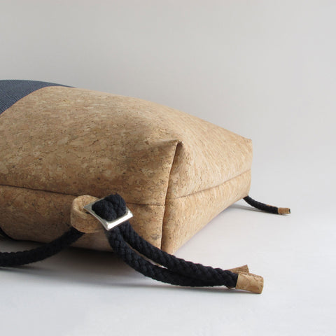 Gym bag, backpack | made of cotton and cork | Tracks