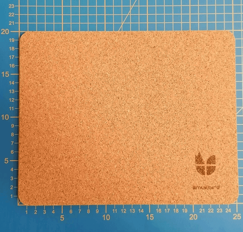 Mousepad made of felt and cork | 20x25cm | anthracite