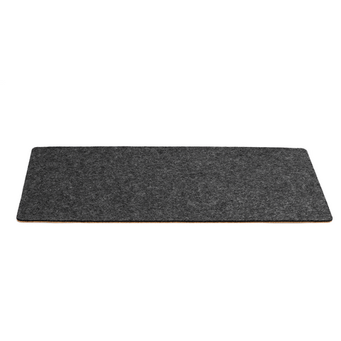 Desk pad made of felt and cork | 30x60cm | anthracite