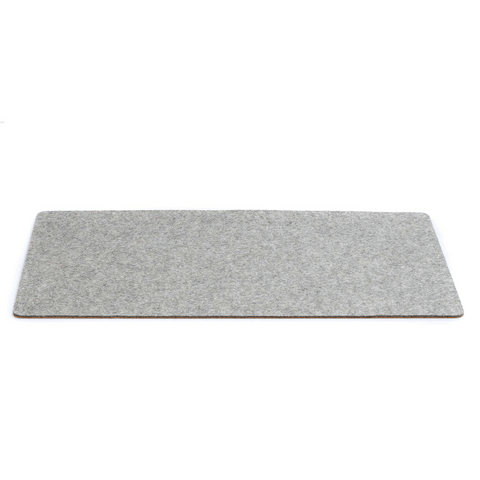 Desk pad made of felt and cork | 30x60cm | light grey