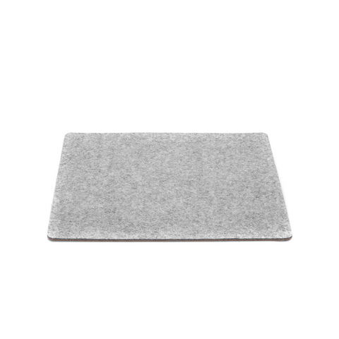Desk pad made of felt and cork | 38x34.5cm | light grey