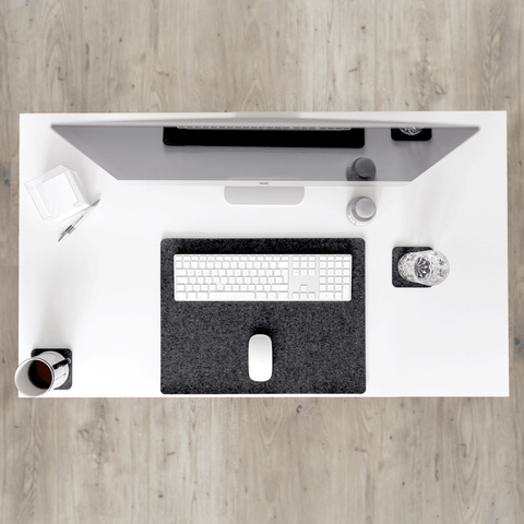 Desk pad made of felt and cork | 38x50cm | anthracite