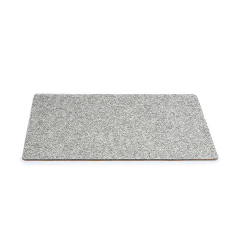 Desk pad made of felt and cork | 38x50cm | light grey