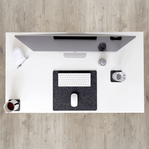 Desk pad made of felt and cork | 38x34.5cm | anthracite