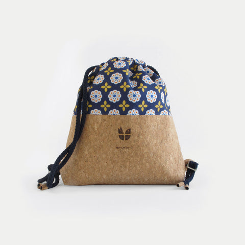 Gym bag for children, small backpack | made of cotton and cork | Bloom