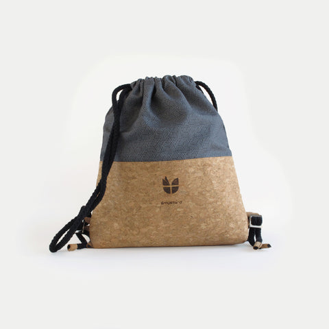 Gym bag for children, small backpack | made of cotton and cork | Tracks