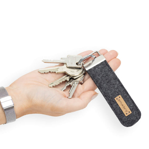 Felt keychain | anthracite