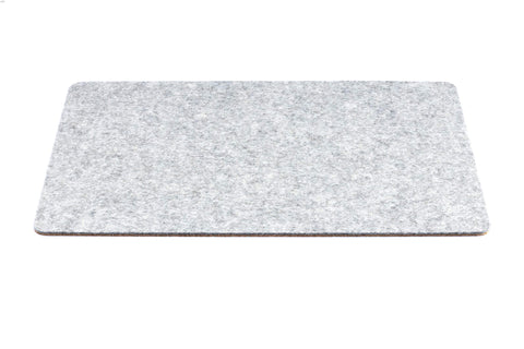 Mat for MacBooks made of felt and cork | 26x38cm | light grey
