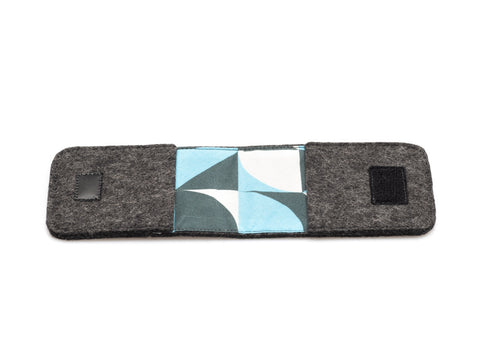 EC card case made of felt | anthracite - Shapes
