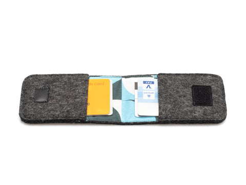 EC card case made of felt | anthracite - Shapes