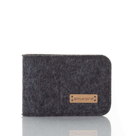 EC card case made of felt | anthracite - Bloom