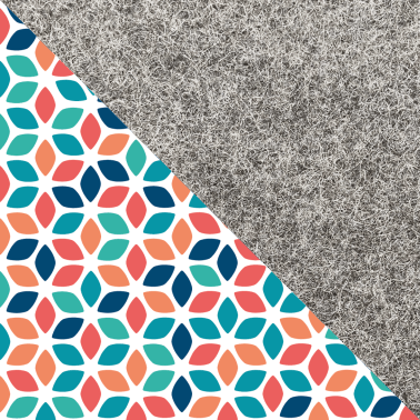 Sleeve for Galaxy Tab S8 | made of felt and organic cotton | light grey - colorful | "LET" model