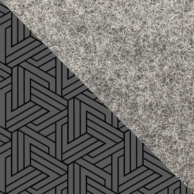 Shoulder bag for Google Pixel 5 | made of felt and organic cotton | light gray - tracks | Model KEDJA