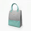 Tote bag made of wool felt & cork | Anthracite - Azure | Model BAGG