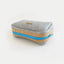 Accessory bag for cables & Co. | made of felt and cork | light grey-azure