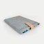 Case for MacBook Pro M3 Max | with magnetic closure and extra compartment  | hellgrau - Shapes | Model "HAKA"