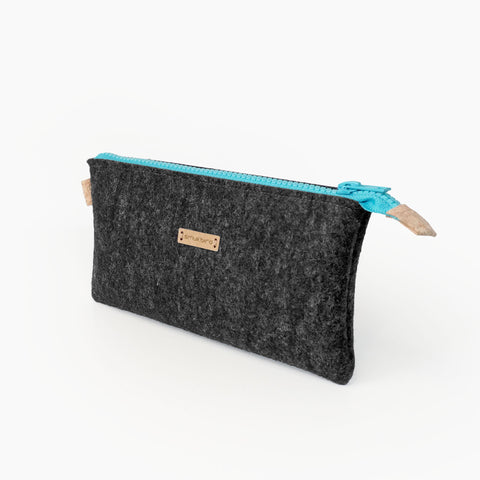 Pencil case anthracite-azure | MISK