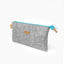 Pencil case light gray-azure | MISK
