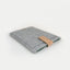 custom tablet case | with magnetic closure and extra compartment | hellgrau - Stripes | Model "HAKA"