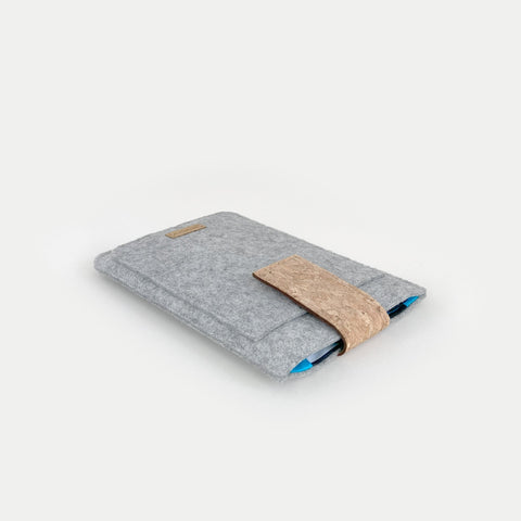 Case for Tolino Vision Color | with magnetic closure and extra compartment | light gray - Shapes | Model "HAKA"