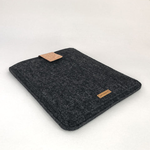 custom tablet case | with magnetic closure and extra compartment | anthrazit - Colorful | Model "HAKA"