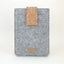 Case for Kobo Sage | with magnetic closure and extra compartment | light gray - Tracks | Model "HAKA"