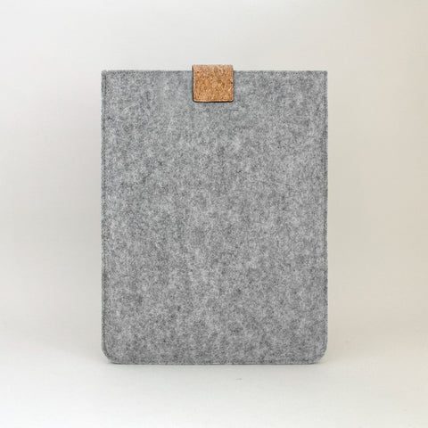 Case for Dynabook Tecra | with magnetic closure and extra compartment  | light gray - tracks | Model "HAKA"