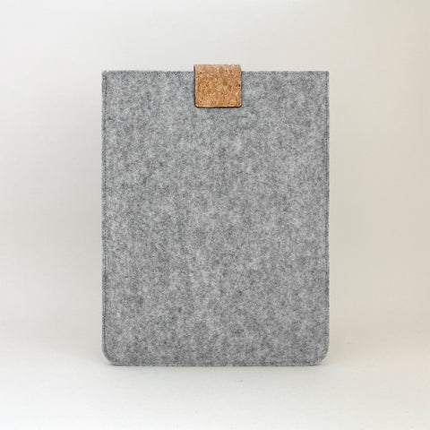 custom tablet case | with magnetic closure and extra compartment | hellgrau - Shapes | Model "HAKA"