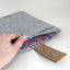 Case for MacBook Pro M3 Max | with magnetic closure and extra compartment  | hellgrau - Colorful | Model "HAKA"