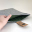Case for MacBook Pro M3 Max | with magnetic closure and extra compartment  | hellgrau - Stripes | Model "HAKA"