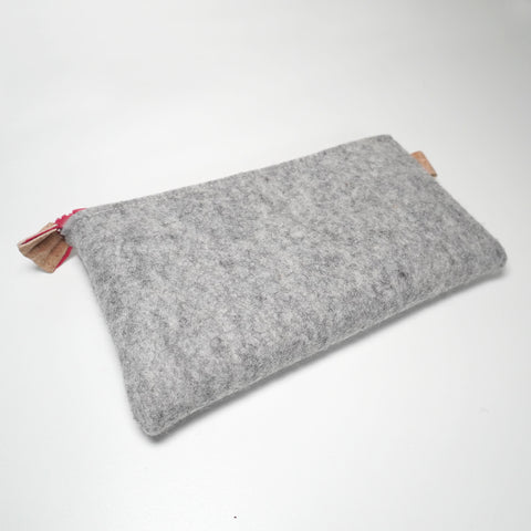 Pencil case light gray-red | MISK